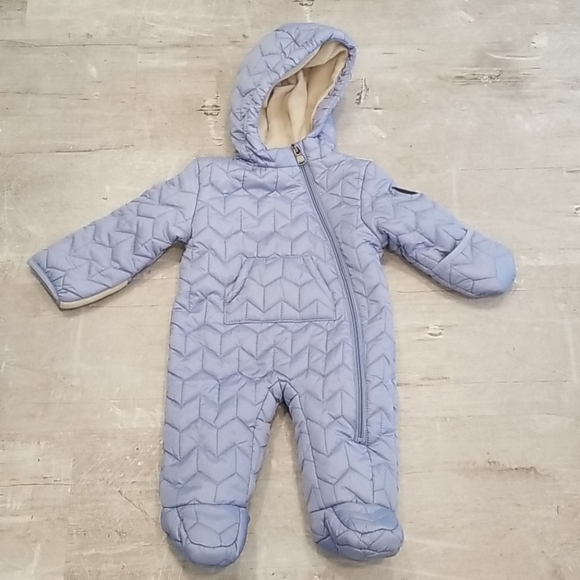 💕PERRY ELLIS💕 Zig Zag Quilted Pram 3-6 Months - Picture 4 of 10